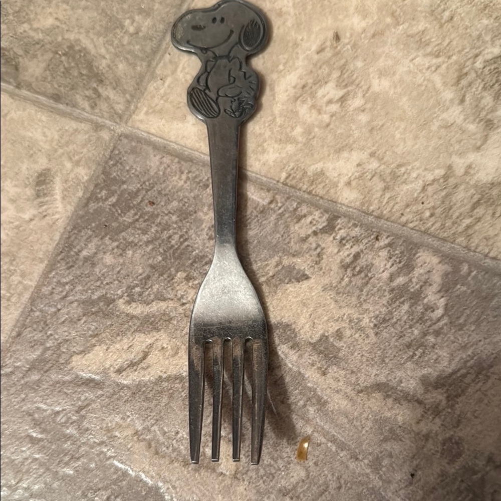 Snoopy Silver Fork
